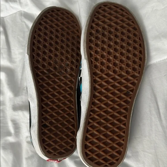 Women’s Slip-On Shoes with Blue Butterfly Design - Picture 3 of 5